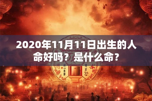 2020年11月11日出生的人命好吗？是什么命？