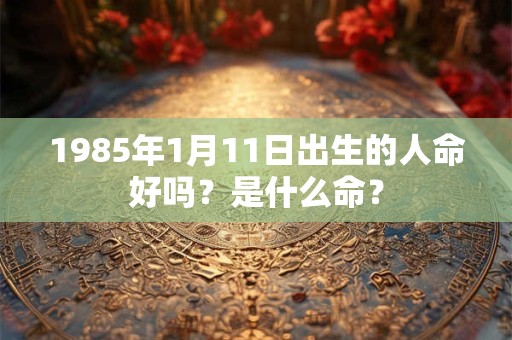 1985年1月11日出生的人命好吗？是什么命？