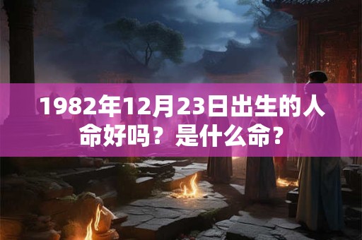 1982年12月23日出生的人命好吗？是什么命？