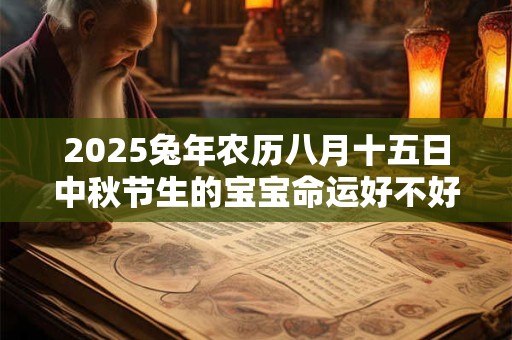 2025兔年农历八月十五日中秋节生的宝宝命运好不好