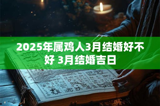 2026年属鸡人3月结婚好不好 3月结婚吉日
