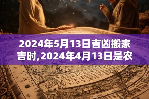 2024年5月13日吉凶搬家吉时,2024年4月13日是农历多少