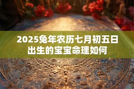 2025兔年农历七月初五日出生的宝宝命理如何
