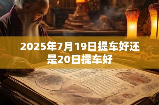 2025年7月19日提车好还是20日提车好