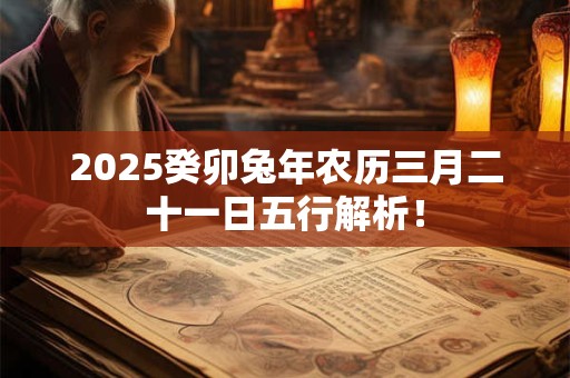 2025癸卯兔年农历三月二十一日五行解析！