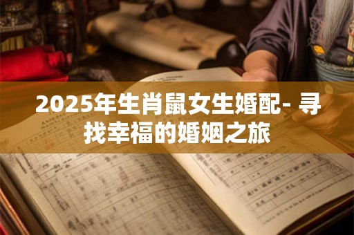 2025年生肖鼠女生婚配- 寻找幸福的婚姻之旅