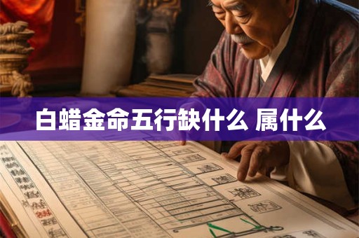 白蜡金命五行缺什么 属什么