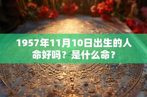 1957年11月10日出生的人命好吗？是什么命？