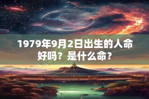1979年9月2日出生的人命好吗？是什么命？