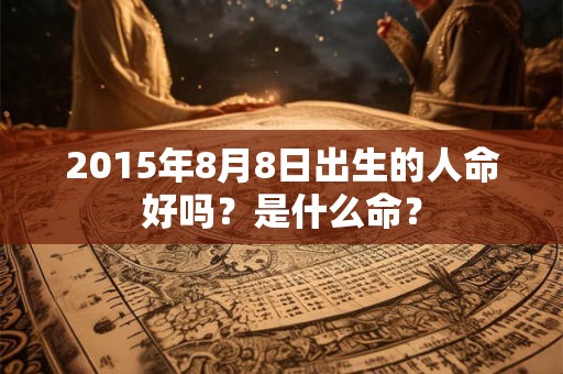 2015年8月8日出生的人命好吗？是什么命？
