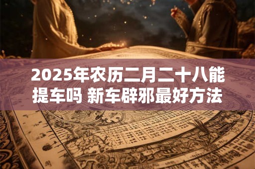 2025年农历二月二十八能提车吗 新车辟邪最好方法是什么