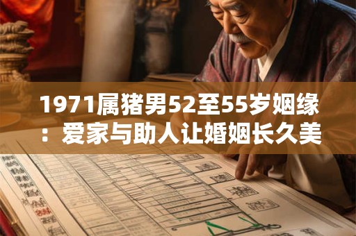 1971属猪男52至55岁姻缘：爱家与助人让婚姻长久美满