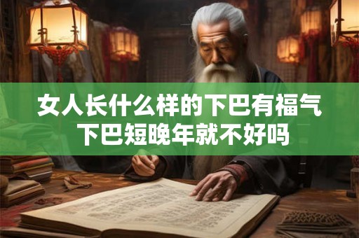 女人长什么样的下巴有福气 下巴短晚年就不好吗