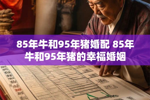 85年牛和95年猪婚配 85年牛和95年猪的幸福婚姻 85年牛和95年猪婚配 85年牛和95年猪的幸福婚姻