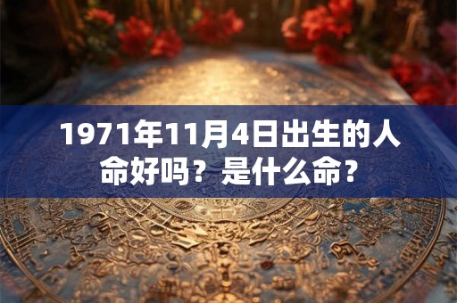 1971年11月4日出生的人命好吗？是什么命？
