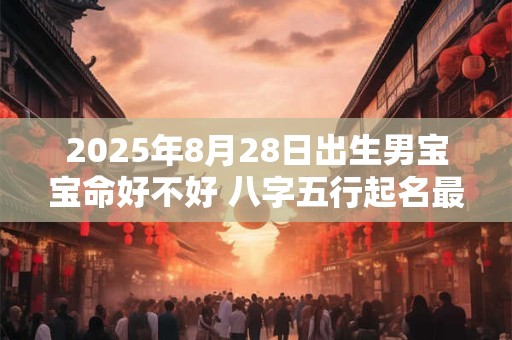 2025年8月28日出生男宝宝命好不好 八字五行起名最全款