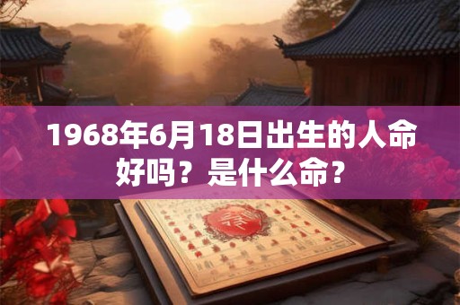 1968年6月18日出生的人命好吗？是什么命？