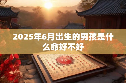 2025年6月出生的男孩是什么命好不好
