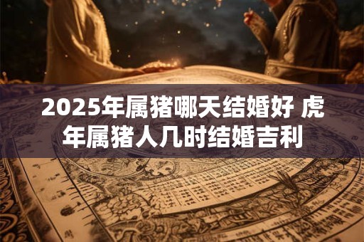 2025年属猪哪天结婚好 虎年属猪人几时结婚吉利