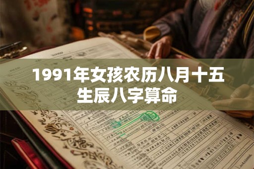 1991年女孩农历八月十五生辰八字算命