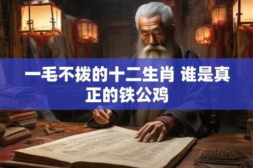 一毛不拨的十二生肖 谁是真正的铁公鸡 一毛不拨的十二生肖 谁是真正的铁公鸡