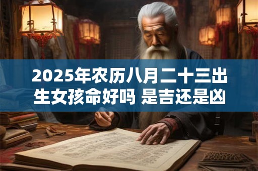 2025年农历八月二十三出生女孩命好吗 是吉还是凶 2025年农历八月二十三出生女孩命好吗 是吉还是凶