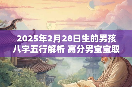 2025年2月28日生的男孩八字五行解析 高分男宝宝取名字