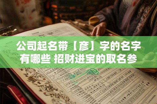 公司起名带【彦】字的名字有哪些 招财进宝的取名参考