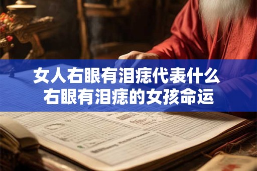 女人右眼有泪痣代表什么 右眼有泪痣的女孩命运