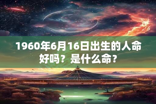 1960年6月16日出生的人命好吗？是什么命？