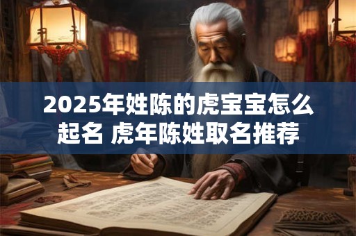 2025年姓陈的虎宝宝怎么起名 虎年陈姓取名推荐