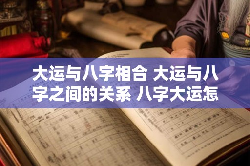 大运与八字相合 大运与八字之间的关系 八字大运怎么看