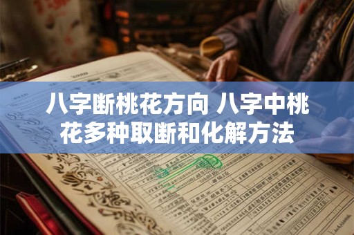 八字断桃花方向 八字中桃花多种取断和化解方法