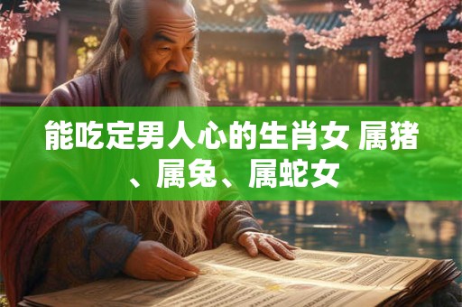 能吃定男人心的生肖女 属猪、属兔、属蛇女