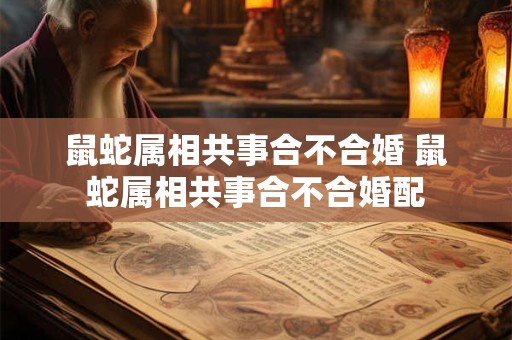 鼠蛇属相共事合不合婚 鼠蛇属相共事合不合婚配