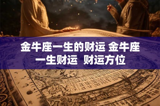 金牛座一生的财运 金牛座一生财运  财运方位