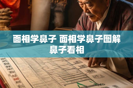 面相学鼻子 面相学鼻子图解鼻子看相