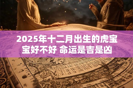 2025年十二月出生的虎宝宝好不好 命运是吉是凶 2025年十二月出生的虎宝宝好不好 命运是吉是凶