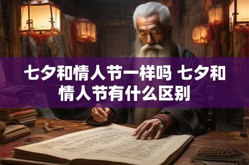 七夕和情人节一样吗 七夕和情人节有什么区别