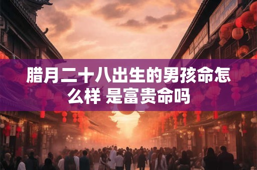 腊月二十八出生的男孩命怎么样 是富贵命吗