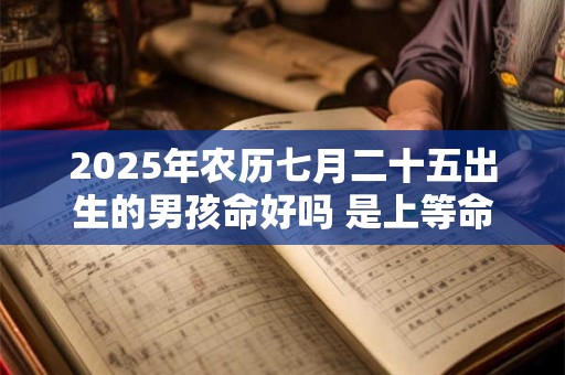 2025年农历七月二十五出生的男孩命好吗 是上等命吗
