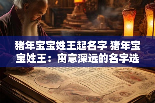 猪年宝宝姓王起名字 猪年宝宝姓王：寓意深远的名字选择