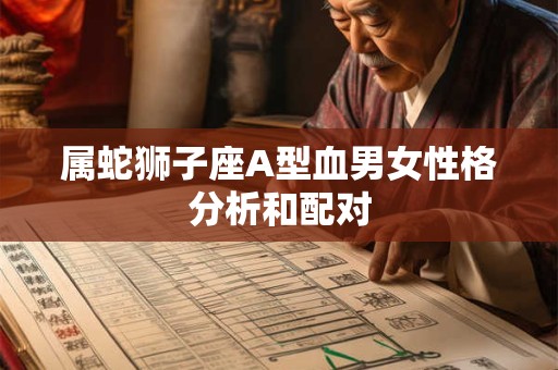 属蛇狮子座A型血男女性格分析和配对