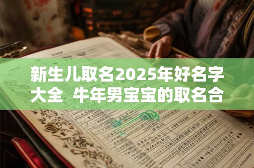 新生儿取名2025年好名字大全  牛年男宝宝的取名合集