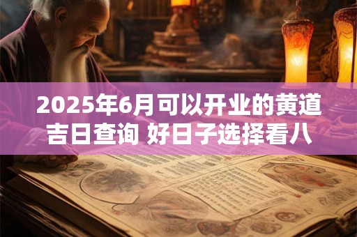 2025年6月可以开业的黄道吉日查询 好日子选择看八字