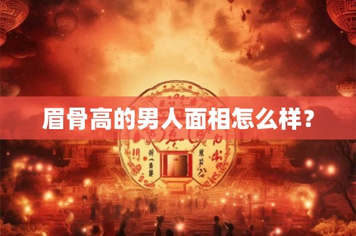 眉骨高的男人面相怎么样？