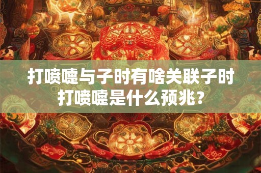 打喷嚏与子时有啥关联子时打喷嚏是什么预兆？