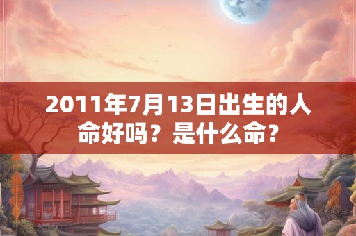 2011年7月13日出生的人命好吗？是什么命？