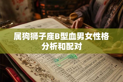 属狗狮子座B型血男女性格分析和配对