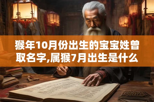 猴年10月份出生的宝宝姓曾取名字,属猴7月出生是什么命